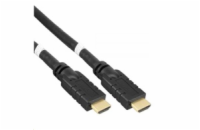 PremiumCord HDMI High Speed with Ether.4K@60Hz kabel se zesilovačem,30m, 3x stínění, M/M, zlacené konektory