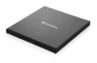 Verbatim 43888 VERBATIM externí mechanika Ultra HD 4K Blu-ray External Slimline Writer (USB 3.1, USB-C) + zdarma 25GB médium +NERO