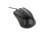 GEMBIRD MUS-4B-01 optical mouse 1200DPI USB Black 1.35m cable length