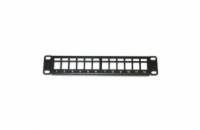 XtendLan Patch panel 10", 1U / 12 portů, neosazený