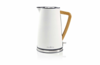 NEDIS rychlovarná konvice KAWK510EWT/ objem 1,7 l/ Soft-Touch/ 1850 - 2200 W/ nerezová ocel/ bílá