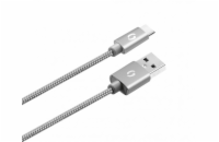 Aligator Premium USB-C šedý 1m DATKP08 Datový kabel ALIGATOR PREMIUM 2A, USB-C, 1m, šedý