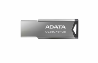 ADATA Flash Disk 64GB UV250, USB 2.0 Dash Drive, stříbrná