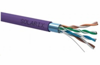 Solarix Kabel FTP LS0H drát c5e, 500m/reel, SXKD-5E-FTP-LS0H