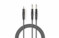 Kabel Jack 3,5mm konektor/2x Jack 6,35mm konektor 3m NEDIS COTH23200GY30