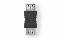 Nedis CCGB60900BK - USB 2.0 Adaptér | A Zásuvka - A Zásuvka | Černá barva
