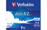 Verbatim BD-R XL 100GB 4x, jewel, 5ks (43789)