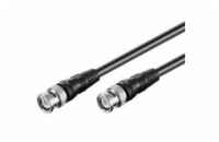 PremiumCord BNC anténní kabel koaxiální satelitní pro audio/video 75 Ohm 0,5m M/M