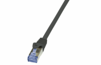 LOGILINK CQ3013S LOGILINK - Patch kabel Cat.6A 10G S/FTP PIMF PrimeLine 0,25m černý