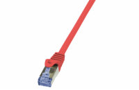 LOGILINK CQ3014S LOGILINK - Patch Cable Cat.6A 10G S/FTP PIMF PrimeLine červený 0,25m