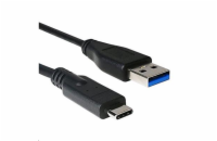 C-TECH Kabel USB 3.0 AM na Type-C kabel (AM/CM), 2m, černý