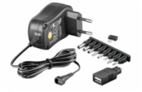 PremiumCord Goobay ppadapter-107 univerzální napájecí adaptér 230V/3-12V stejnosměrný 300mA