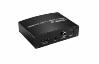 PremiumCord HDMI 4K Audio extractor s oddělením audia na stereo jack, SPDIF Toslink, RCA