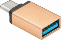 PREMIUMCORD Adaptér USB 3.1 C/male - USB 3.0 A/female, zlatý, OTG