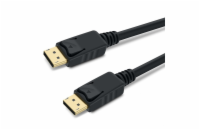 PremiumCord DisplayPort 1.3 přípojný kabel M/M, zlacené konektory, 1,5m