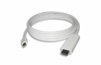 PremiumCord mini DisplayPort 1.2 na HDMI 2.0 kabel pro rozlišení 4Kx2K@60Hz, 1m