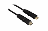 Kabel HDMI Hama HDMI vidlice-vidlice, otočné vidlice (2 osy), pozlacený, 3m