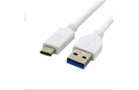 Kabel C-TECH USB 3.0 AM na Type-C kabel (AM/CM), 1m, bílý - CB-USB3C-10W