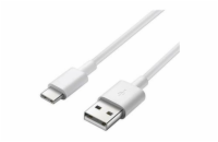PremiumCord Kabel USB 3.1 C/M - USB 2.0 A/M, rychlé nabíjení proudem 3A, 50cm, bílá
