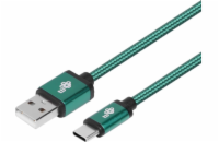 TB Touch USB-A/USB-C, zelený, 1,5m