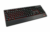 C-TECH Klávesnice KB-104BK, USB, 3 barvy podsvícení, černá, CZ/SK