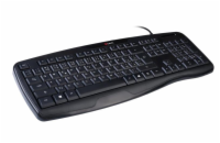 C-TECH klávesnice KB-107 USB, ERGO, černá, CZ/SK
