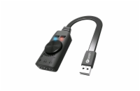 C-TECH Zvuková karta SC-7Q, 7.1 surround sound, audio switch