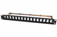 19" modulární patch panel LEXI-Net 16port, černý