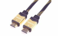 PremiumCord HDMI 2.0 High Speed + Ethernet kabel HQ, zlacené konektory, 1,5m