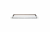 Schrack HSER0240GS 19" patchpanel pro max. 24 keystone,neosazený,1U,RAL 7035