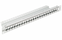 19" patchpanel pro 24 modulu SFA/SFB, neosazený, 1U,RAL 7035