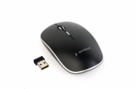 Gembird Myš MUSW-4B-01, černá, bezdrátová, USB nano receiver