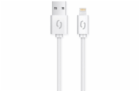 Datový kabel ALIGATOR 2A iPhone lightning 1m, bílý