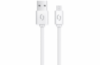 Datový kabel ALIGATOR 2A micro USB 1m, bílý