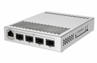 MikroTik Cloud Router Switch CRS305-1G-4S+IN, Dual Boot (SwitchOS, RouterOS), 800MHz, 512MB RAM, 4xSFP+, vč.L5