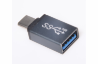 PREMIUMCORD Adapter USB 3.1 C/male - USB 3.0 A/female, metal grey, OTG