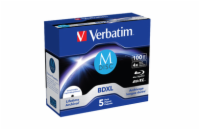 Verbatim BD-R 100GB 4x, printable, jewel, 5ks (43834) VERBATIM M-DISC BD-R XL 100GB, 4x, printable, jewel case 5 ks