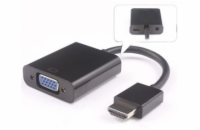 PremiumCord Převodník HDMI na VGA se zvukem 3,5mm stereo jack - černý
