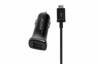 ALIGATOR Nabí. do auta microUSB 2,4A TCH černá