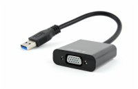 Gembird AB-U3M-VGAF-01 Gembird adaptér USB 3.0 (M) na VGA (F), černý, blistr