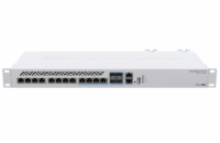 MikroTik Cloud Router Switch CRS312-4C+8XG-RM, 8x Gbit LAN, 4x 10 Gbit LAN/SFP+, USB, SwOS, ROS, L5