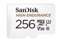 SanDisk MIcroSDXC karta 256GB High Endurance (R:100/W:40 MB/s, Class 10, U3 V30) + adaptér