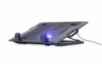 GEMBIRD NBS-1F17T-01 Gembird chladiaci podstavec s ventilátorom (USB) pre notebook do 17´´ s LED posvietením