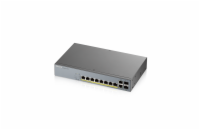 Zyxel GS1350-12HP Zyxel GS1350-12HP 12 Port smart managed CCTV PoE switch, long range, 130W, 10x GbE, 2x SFP