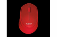 Logitech Wireless Mouse M330 Silent Plus, red