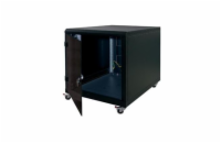 19" kontejner.rozvaděč 12U,hl.1000mm,nosnost 200kg černý