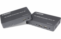 PREMIUMCORD HDMI extender s USB na 150m over IP, bez zpoždění