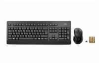 FUJITSU Klávesnice a myš bezdrátový set - LX960 CZ/SK/US - Wireless KB Mouse Set - tichá klávesnice, myš i pro sklo.