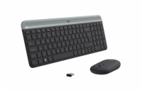 Logitech MK470 Slim Wireless Keyboard and Mouse Combo 920-009260 Logitech klávesnice s myší Wireless Combo Slim MK470 CZ/SK - šedá