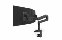 ERGOTRON LX 45-489-224 ERGOTRON LX Desk Dual Direct Arm, matná černá , stolní rameno pro 2 monitry až 25"